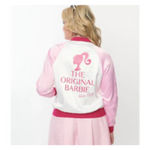 Women's Barbie Jacket Large White Pink Photo 1