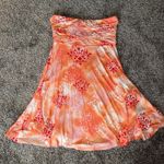 Orange strapless dress Size L Photo 0