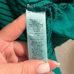 ✨SOUL MIND BREATH LIFE Open Knit Deep V Sz Medium Green & Black Pullover ✨ Photo 3