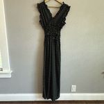 Max Studio NWT Wide Leg Ruffle Polka Dot Jumpsuit Size Small Photo 3