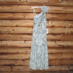 Mac Duggal  94151 Green Embellished One Shoulder Trumpet Gown with Flower Photo 5