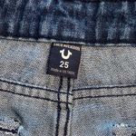 True Religion 7” Release Hem Cotton Denim Blue Jean Shorts Size 25 Photo 10