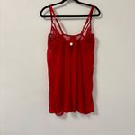 Cacique  Lingerie Babydoll Plunge Red Nightgown Underwire Plus Size 22/24 Photo 2