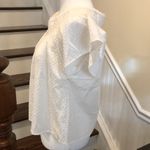 BB DAKOTA by STEVE MADDEN White French Dot Flutter Sleeve Button Front Sz LRG Size L Photo 6