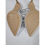 BCBGeneration  Annese Silver And Rhinestone Heels Ankle Straps Size 8 Swiftie Photo 5