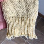 Blank Paige  V-Neck Pale Yellow Crop Length Boho Oversized Sweater Sz M/L Photo 6