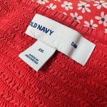 Old Navy Women's  Cami Dress Size XXL Red Ditsy Daisy Floral Photo 3