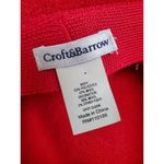 Croft & Barrow  Red Wool Blend Felt Cloche Hat Vintage 1920s Style Floral… Photo 8