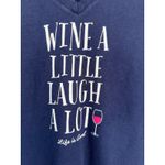 Life is Good A6 Life‎ is Good Wine a Little Laugh a Lot Womens Crusher Tee Shirt Photo 5
