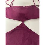 Arena NWT The Garzetta Side Cutout One Piece Bikini Burgundy Women's Size Large Photo 3