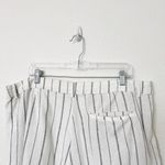 Old Navy [] Striped Navy White Linen Blend Extra High Rise Taylor Shorts Size XL Photo 6