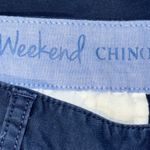 Talbots Weekend Chino Capri Pant Navy Sailboat Embroidery Nautical Women’s 12 P Photo 6