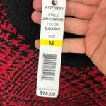 Joseph A  Plaid Turtleneck Sweater Red Black Women's Size Medium NWT Photo 7