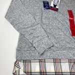 IZOD  Tie Front 2-Fer Sweatshirt NWT Size M Women’s Photo 1