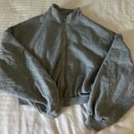 sumwon Gray Oversized Cropped Jacket Photo 13