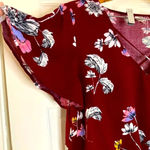 Mudd  floral tie front crop top Photo 2