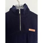 Lauren by Ralph Lauren Navy Ribbed Quarter Photo 3