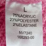 Cupcake Bubblegum Pink Knit Sweater Crewneck Lettuce Hem Large Photo 4