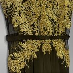 Cachet Black and Gold Embellished Women’s Dress Size 2 Photo 4