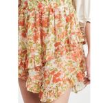 MISA Los Angeles Palma Mini Skirt, Valencia Floral Red & Green | Size M Photo 2