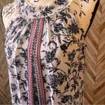 Three Pink Hearts NWT  Halter Floral White Blue Red Sleeveless Dress Women Size S Photo 2