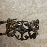 Elegant Silver Filigree Ring with Black Stone Photo 2