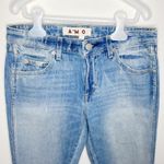 Amo Twist skinny light wash distressed jeans with front slit in sweet cheeks 27 Photo 62