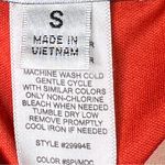 Sweet Storm  Small Orange & Tan Chiffon Lined Dress Stretch Waist 3/4 Sleeves Photo 6