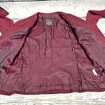 Nanette Lepore  Women's Cupra Blend Dark Red‎ Blazer [Size 12] Made in USA Photo 7