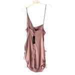 Maniere De Voir  NWTs Lavender Satin Ruched Side Rope Dress size 10 Photo 6