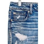 American Eagle White Crochet Pockets High Rise Shorts Size 8 Cut Off Stretch Photo 1