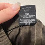 Theory Army Green Beaded Ankle Zip Silk Viewpine Drapey Satin Pants Size 0 Photo 8