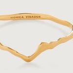 MONICA VINADER Amy Powney Wishbone Bangle 18k Gold Vermeil, Small, $298 Photo 3