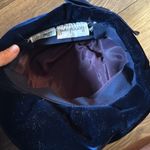 Vintage Elegant rich Navy blue Velvet Hat union made front bow by Beresford Photo 5