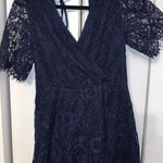 Trixxi Blue lace romper size medium Photo 0