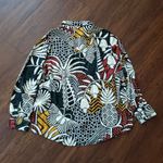 Farm Rio NWT  Tropical Edgy Feminine Casual Trendy Whimsical Hawaiian Blouse XL Photo 4