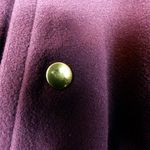 Theory Varsity Jacket Womens P Burgundy Dex Wool Leather Sleeves Academia Retro Photo 3