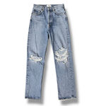 AGOLDE  90s Pinch Waist Hi-Rise Straight Ankle Button Fly Jeans Women 26 Backdrop Photo 2