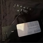 Theory  Tirionne C Magistrate Charcoal & Black Leather Wool Sheath Dress Sz 6 NEW Photo 6