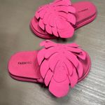 Farm Rio Pink Monstera Anatomic Leaf Slide Sandal Photo 1