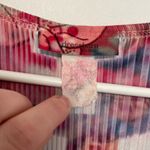 DRESSBARN DRESS BARN Plus Size Multi Floral Sublimation Short Sleeve Y2K Blouse Pink Photo 3