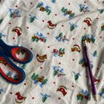 VTG Lanz of Salzburg Flannel 100% Cotton Nightgown Heart Buttons Log Cabin White Size L Photo 9