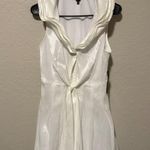 Ivy + Blu White Ruffle Collar Sleeveless Dress Size 8 Party Cocktail Photo 1