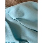 Vintage 1960s 1970s Turquoise Princess Maxi Dress Empire Waist Ruffle Blue Size M Photo 4