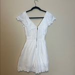 La Vie Rebecca Taylor Womens White Linen Short Playsuit Romper Size XS‎ Photo 6
