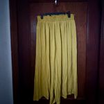 Anthropologie  Dolan Silk Yellow Wide Leg Cropped Pants Size MP Photo 1