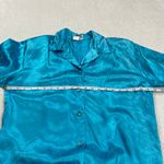 Vintage TJunior Tunic Blouse Shirt Top Womens XL Rare 80s Blue Back Fan‎ Retro Size L Photo 10