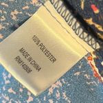 Urban Diction Women's M Floral Blue Button Down Sleeveless Shirt Colorful Boho‎ Size M Photo 4