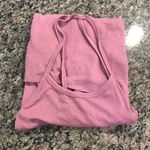 Double Zero Anthropologie  Mauve Ribbed Mini Dress Blouse Size Large NWT #6932 Photo 6