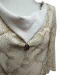 St. John  Santana Knit Dress Winter White Gold Shimmer 12 Photo 2